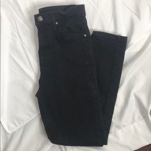 TOPSHOP Moto black skinny jeans